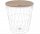  KAJST round basket table 38 x 38 x 40 cm black