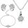  SILVER JEWELRY SET ROSE SILVER 925