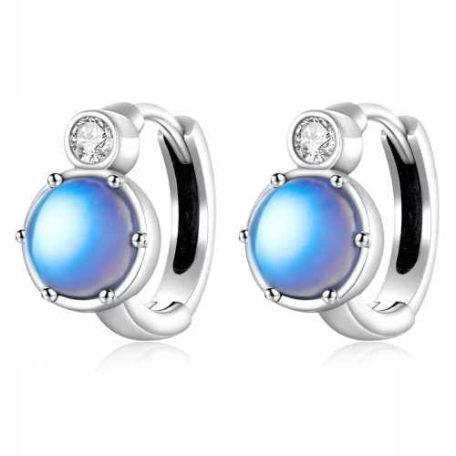  Silver earrings SHINING BLUE DROPS S925