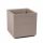  Lamela flowerpot, 39 cm x 39 x 39.4 cm, diameter 39 cm, plastic in brown and beige tones