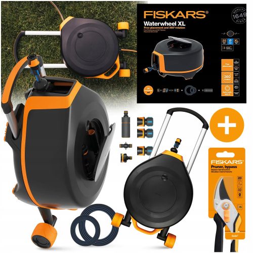  Automatic XL hose reel with Fiskars wheels