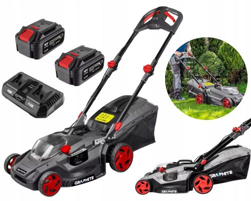  Graphite 40 cm cordless lawn mower + Li-Ion Graphite battery 18 V 4 Ah