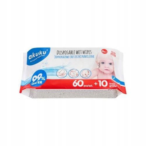  Akuku wet wipes with water 70 pieces
