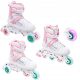  Patins à roues alignées Raven Rosi 28-32, blanc et rose