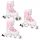  Raven Laguna Blanc/Rose 34-37 Patins en Caoutchouc