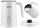  Transa Electronics MilkyMix White Milk Frother