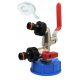  DOUBLE CAP, VALVE FOR MAUZER, ADAPTER 1/2