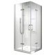 Reto series shower cubicle, double doors, foldable, hinged, 80 x 80 cm