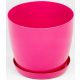  BratGO flowerpot 28 cm x 28 x 25.1 cm diameter 28 cm plastic in pink tones