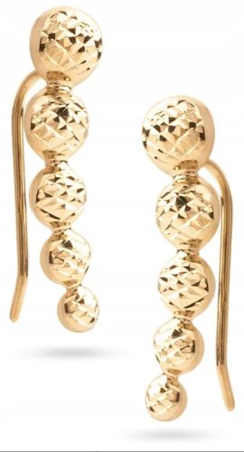  GOLD DIAMOND EARRINGS BALL EARRINGS 585