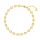  Bracelet with white zircons, silver, gold-plated