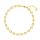  Bracelet with white zircons, silver, gold-plated