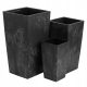  Bottle flower pot 17 cm x 17 x 32.5 cm plastic black