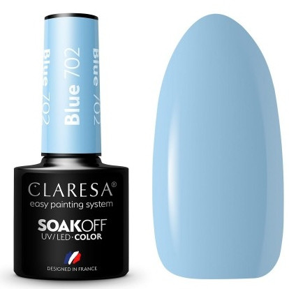  Hybrid nail polish Claresa Shades of blue Blue 702