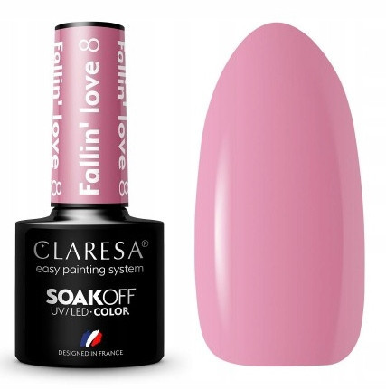  CLARESA UV/LED HYBRID NAIL POLISH FALLIN' LOVE 8