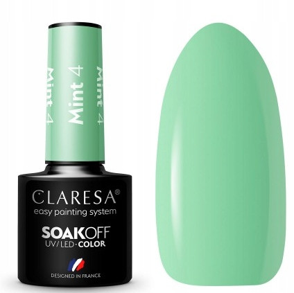  CLARESA HYBRID NAIL POLISH UV/LED HYBRID MINT 4