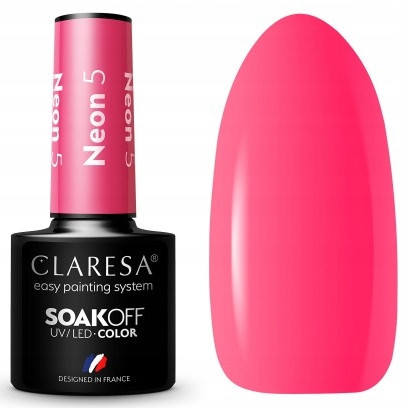  Claresa hybrid varnish Neon 5 5 g pink