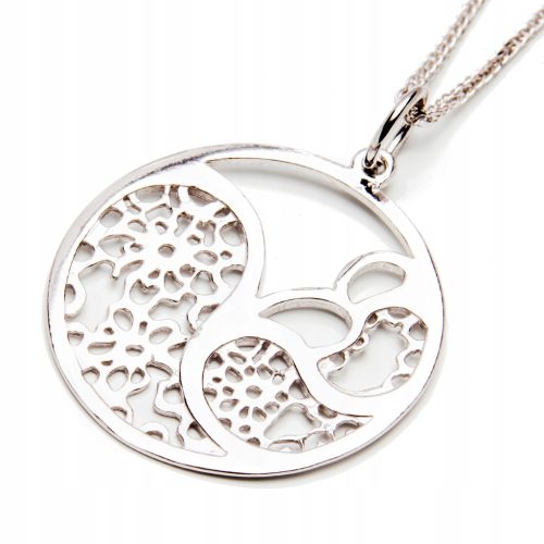  Silver 925 Pendant Patterned Circle