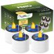  Lumiled solar lamp, white, 3.8 cm, 4 pieces