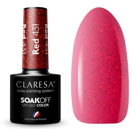 Claresa hybrid varnish 431 5 g red