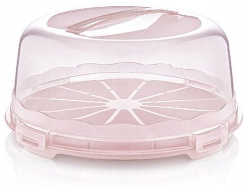 Food container Dunya 6046 cake container 30 cm pink