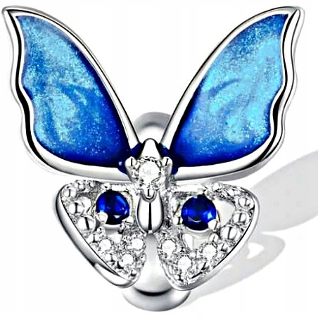  MD CHARMS pendant blue BUTTERFLY butterfly | S925