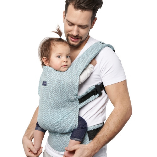  Zaffiro City Mint leaves an ergonomic baby carrier