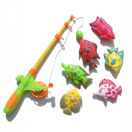 Pool toy. Fishing rod for children. 6 fish