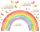  WALL STICKER RAINBOW CLOUDS 50x100cm TC1