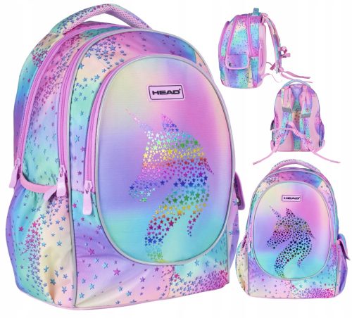  School backpack with multiple compartments Head 502021563 Unicorn Ombre 24 l