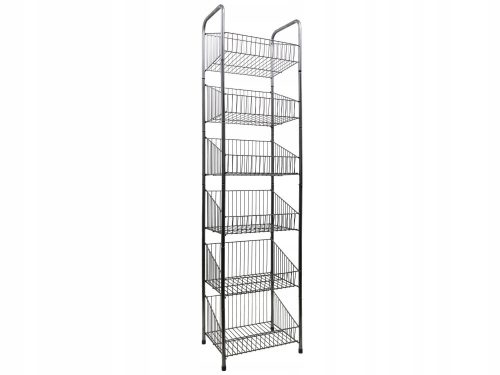 metal storage rack, 178 x 47 x 36 cm