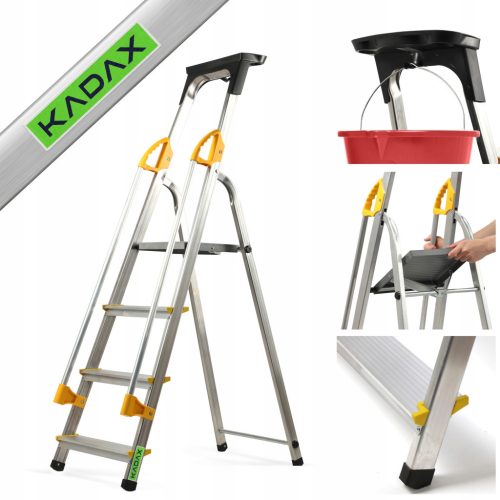  Kadax aluminum ladder 1 x 4 up to 150 kg