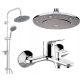 Single-lever wall-mounted bath and shower faucet series TOP Chrome