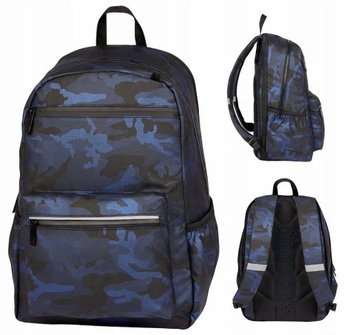Expandable MYBAQ Felis Moro Blue Backpack: Stylish & Ergonomic Design