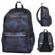 Expandable MYBAQ Felis Moro Blue Backpack: Stylish & Ergonomic Design