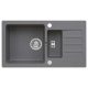  Moderno Martha one-and-a-half-bowl washbasin, grey granite tones