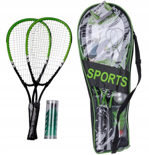 Eddy Toys racket set with shuttlecock. Fast BADMINTON set