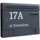 Accessories for gates, fences and doors K1 letterbox anthracite - UV lettering