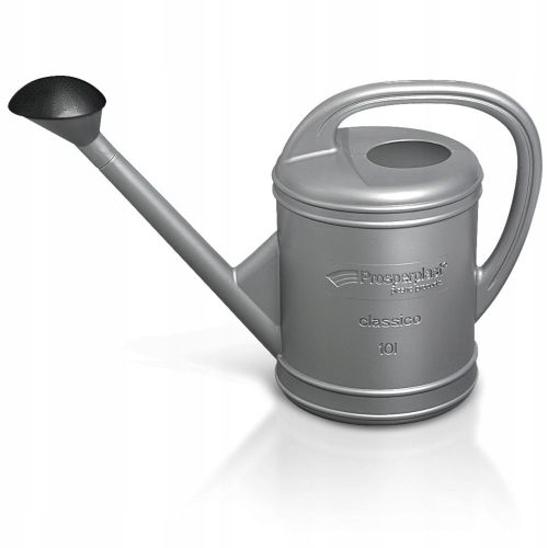  Bottle watering can 10 l, plastic, grey and silver tones