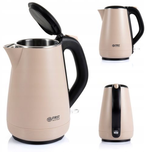  First Austria 5407-4-CR kettle 1200 W 1 l beige/brown