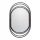  OVAL LOFT WALL MIRROR, BLACK FRAME, 77x52cm