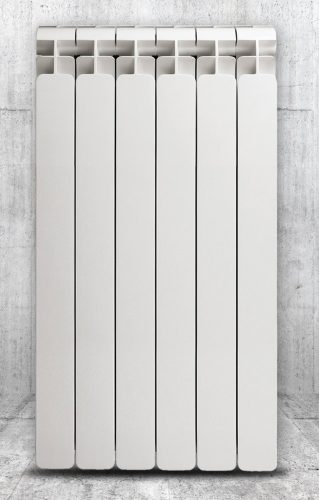  Faral Alba 729 W aluminum radiator white 320 x 880 x 95 mm - side connection