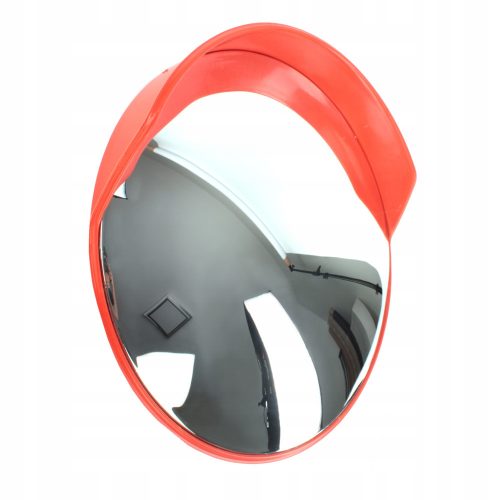 Street mirror with handle, diameter 45 cm