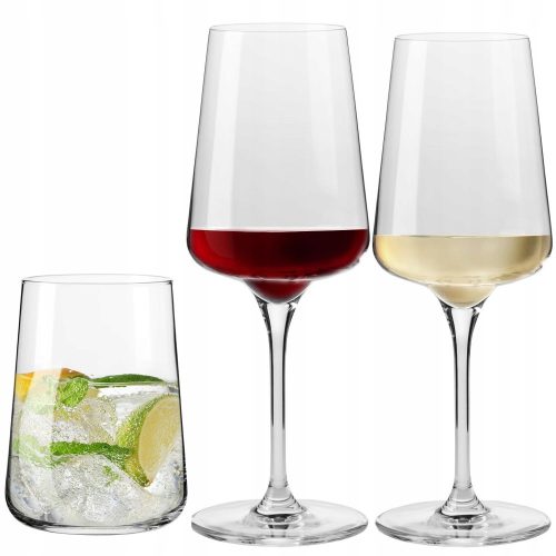 Glasses and cups Krosno INFINITY white wine glasses transparent 400ml 6 pcs. + 2 more products