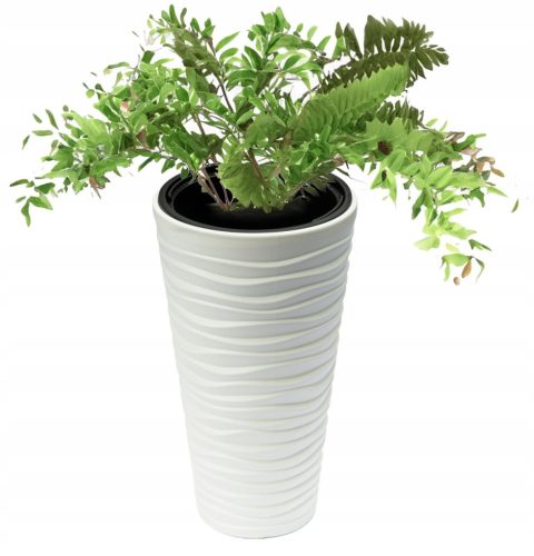  Valle Verde flowerpot 30 cm x 30 x 52 cm diameter 30 cm plastic white