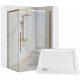 Rea Solar Gold shower cubicle 90 x 90 cm