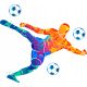  Wall sticker for children, boy, football