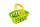  Kitchen set in basket Pots accessories 4456