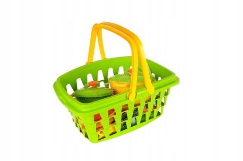  Kitchen set in basket Pots accessories 4456