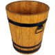  Drewdon flowerpot 32 cm x 32 x 35 cm, wood, brown and beige tones